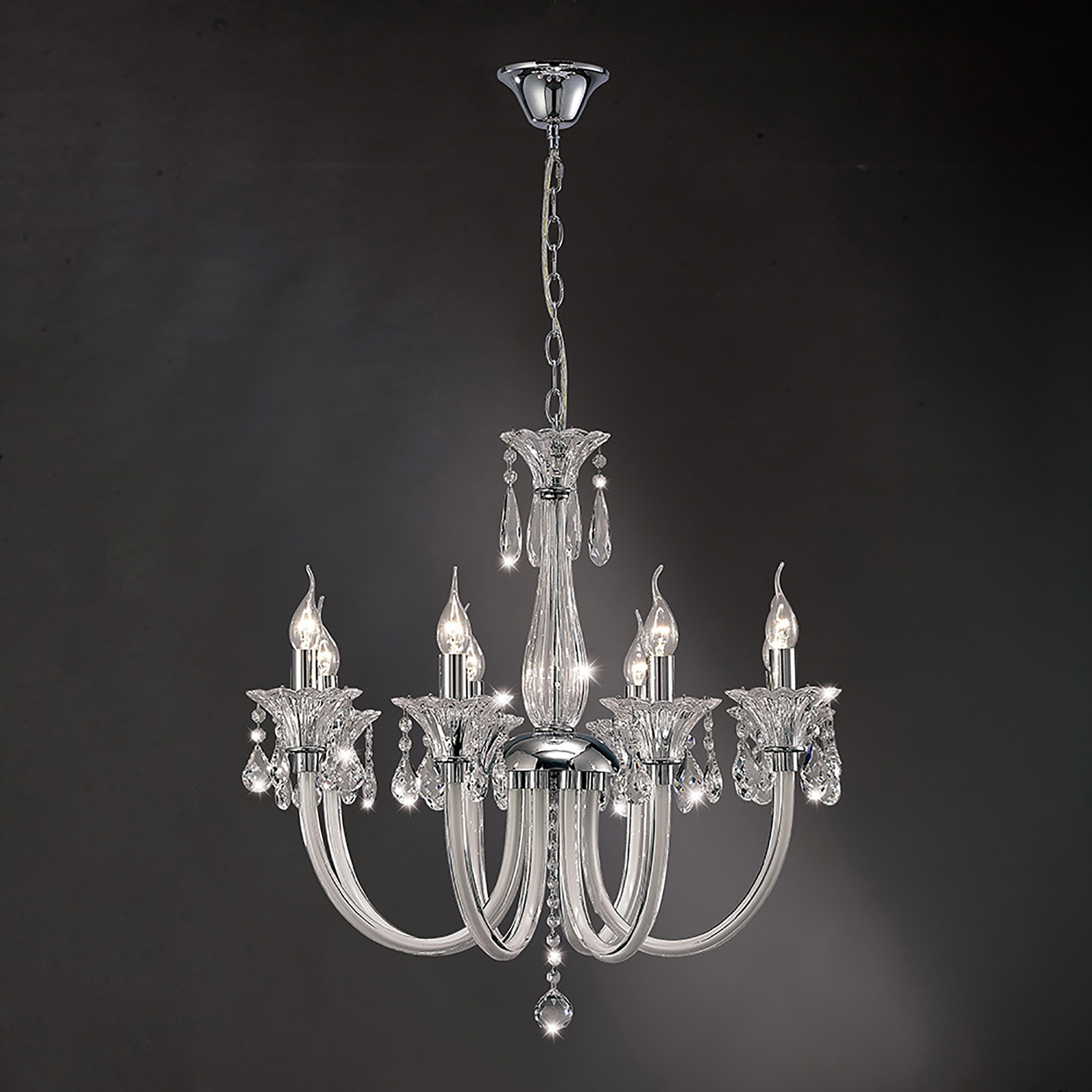 IL30738  Lavinea Crystal Chandelier 8 Light